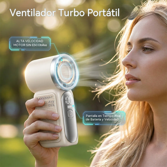 50% DE DESCUENTO💨Ventilador pequeño portátil de alta velocidad y larga duración.
