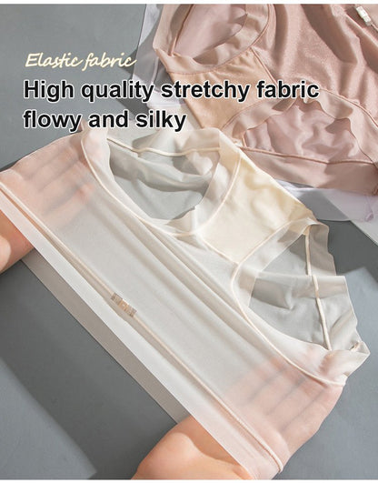 🥰😍🥰【 6 sztuk 】 Ultra cienka bielizna 3D Ice Silk Bezszwowa bielizna Ultra cienka bielizna Nude