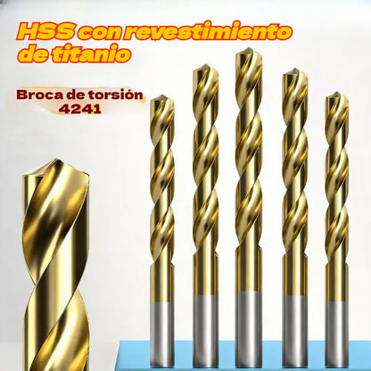 🔥🔧 Kit de brocas con revestimiento de titanio. La elección de los artesanos expertos. ✅️Pago contra entrega