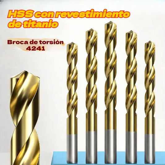 🔥🔧 Kit de brocas con revestimiento de titanio. La elección de los artesanos expertos. ✅️Pago contra entrega