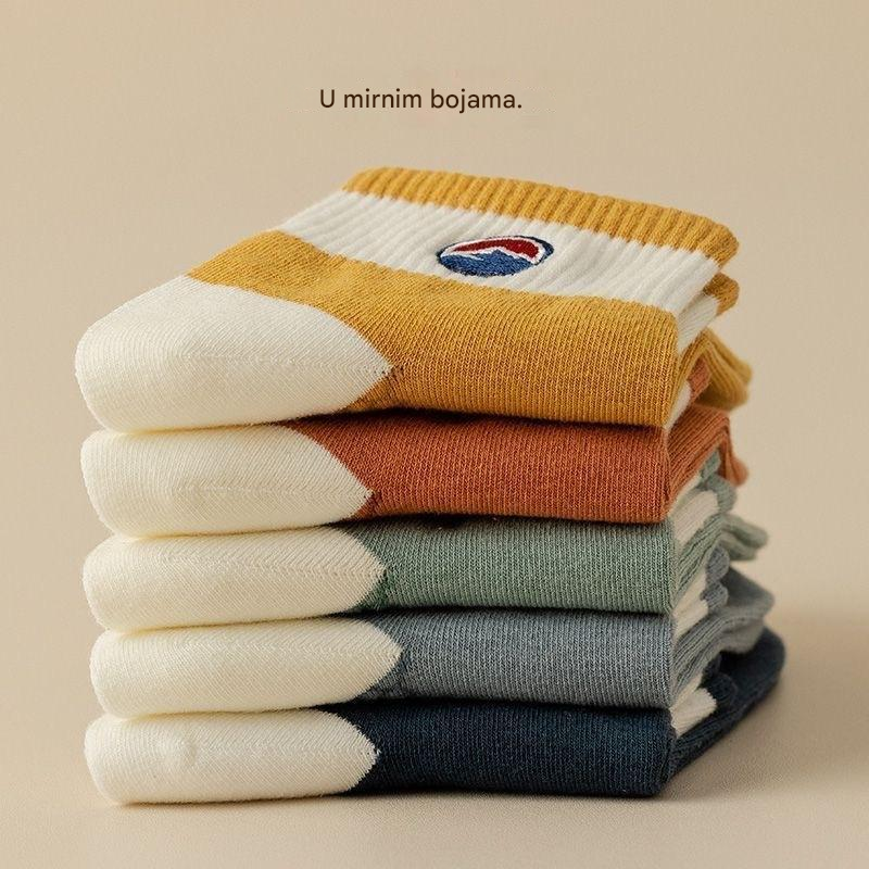 🧦💥【Plaćanje pouzećem】【10 pari】🧦🌈Muške prozračne sportske čarape do sredine teleta koje upijaju znoj