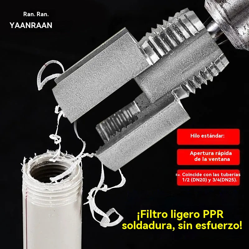 🔩 🔥Broca integrada para instalación de tuberías PPR: ¡fácil de usar y sin soldadura! [Juego de dos piezas: apto para tuberías de 1/2 pulgada y 3/4 de pulgada]