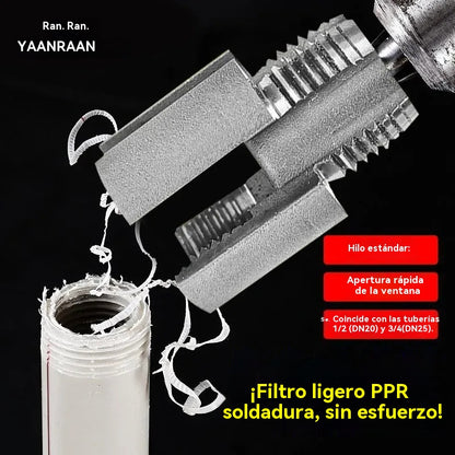 🔩 🔥Broca integrada para instalación de tuberías PPR: ¡fácil de usar y sin soldadura! [Juego de dos piezas: apto para tuberías de 1/2 pulgada y 3/4 de pulgada]