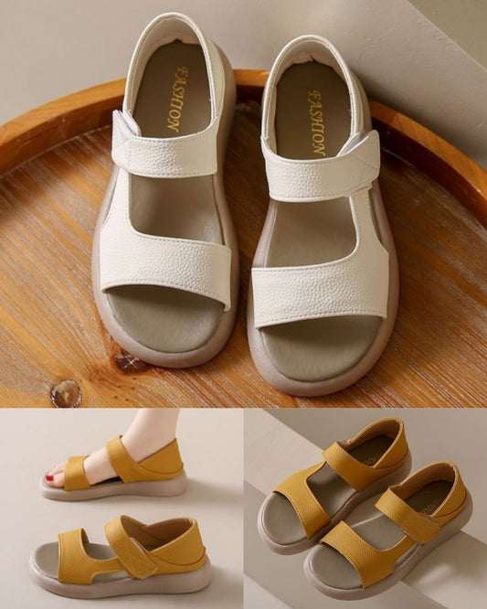 【35-43】🥰💛Nowości letnie👟[S-5XL] 2025 modne letnie damskie proste płaskie sandały casualowe,🧡wygodne i przewiewne,💛modne