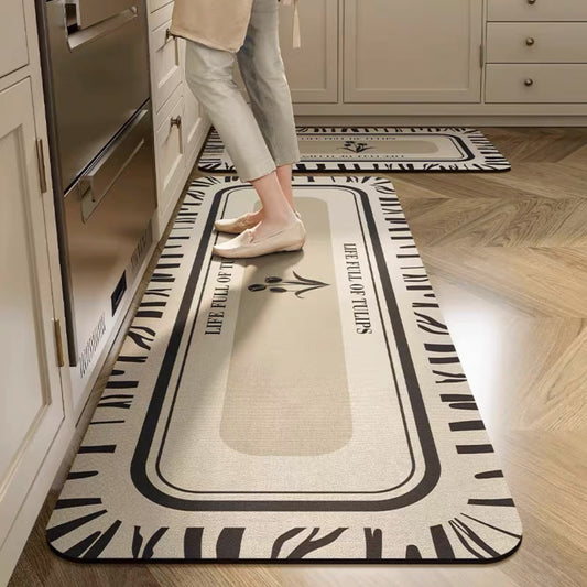 🥰【💥Sprzedaje się jak ciepłe bułeczki】 Antypoślizgowe i bardzo chłonne dywaniki kuchenne i łazienkowe