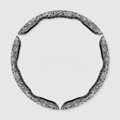 🚗【1 zestaw 3 sztuk】👍👍Drewniany antypoślizgowy pokrowiec na kierownicę samochodową