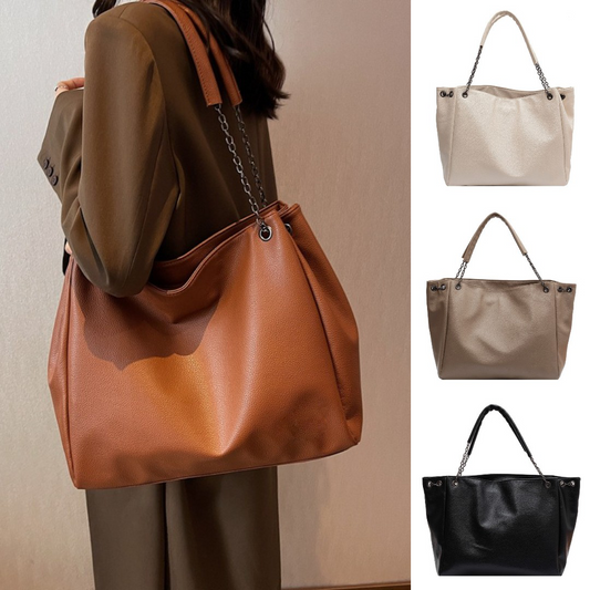 👜👝【50% zniżki 🔥】【Bardzo duża pojemność 💥】Nowa damska skórzana torba na ramię o dużej pojemności