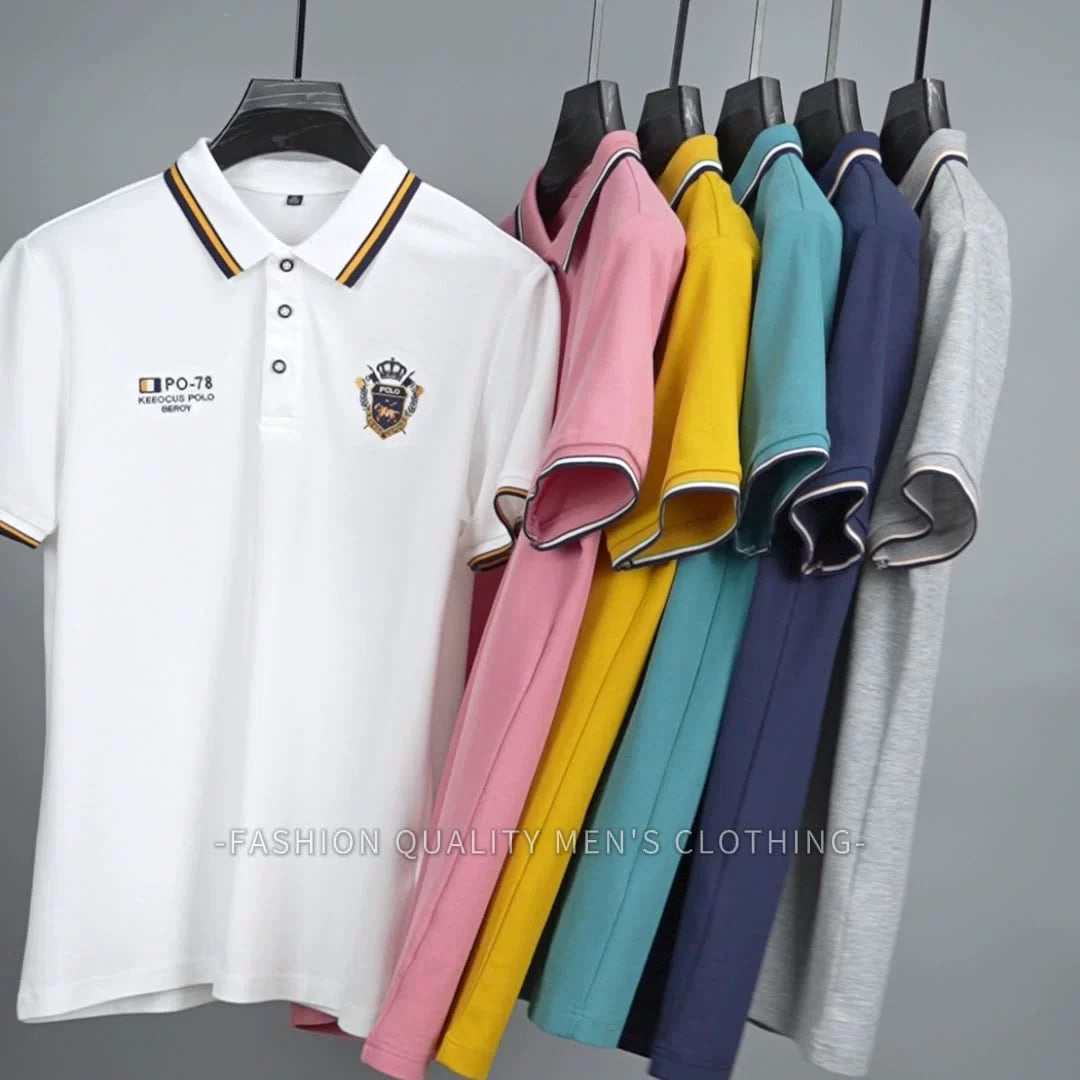 👔【Oferta por tiempo limitado - 50% de descuento】【M-4XL】💥Nueva camiseta polo para hombre de color liso 🎉