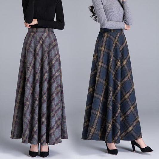 👗💖【Promocja】🔥【M-3XL】 Grubsza wełniana spódnica na jesień i zimę