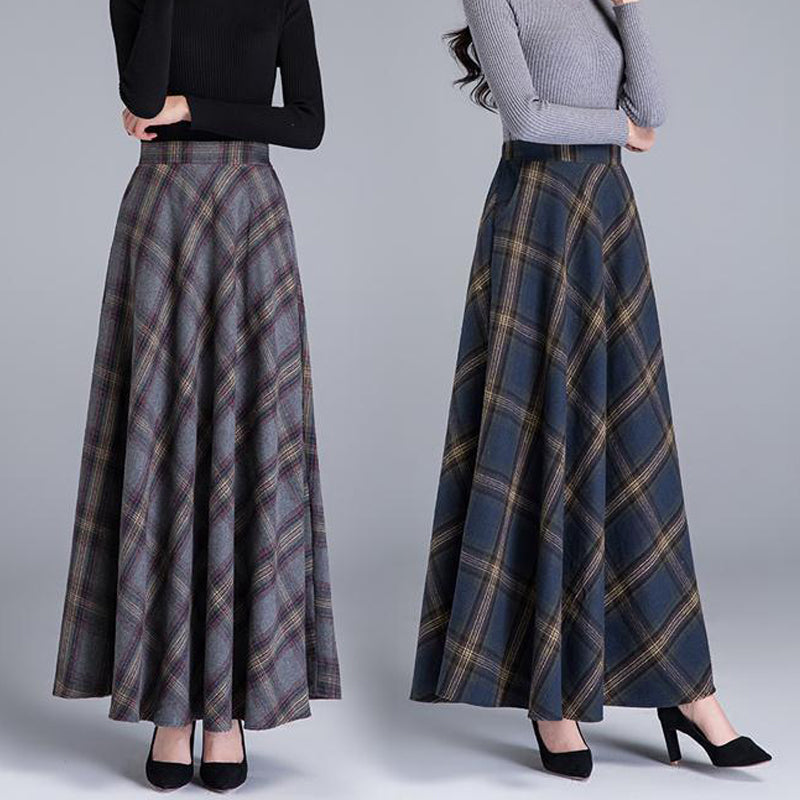 👗💖【Promocja】🔥【M-3XL】 Grubsza wełniana spódnica na jesień i zimę