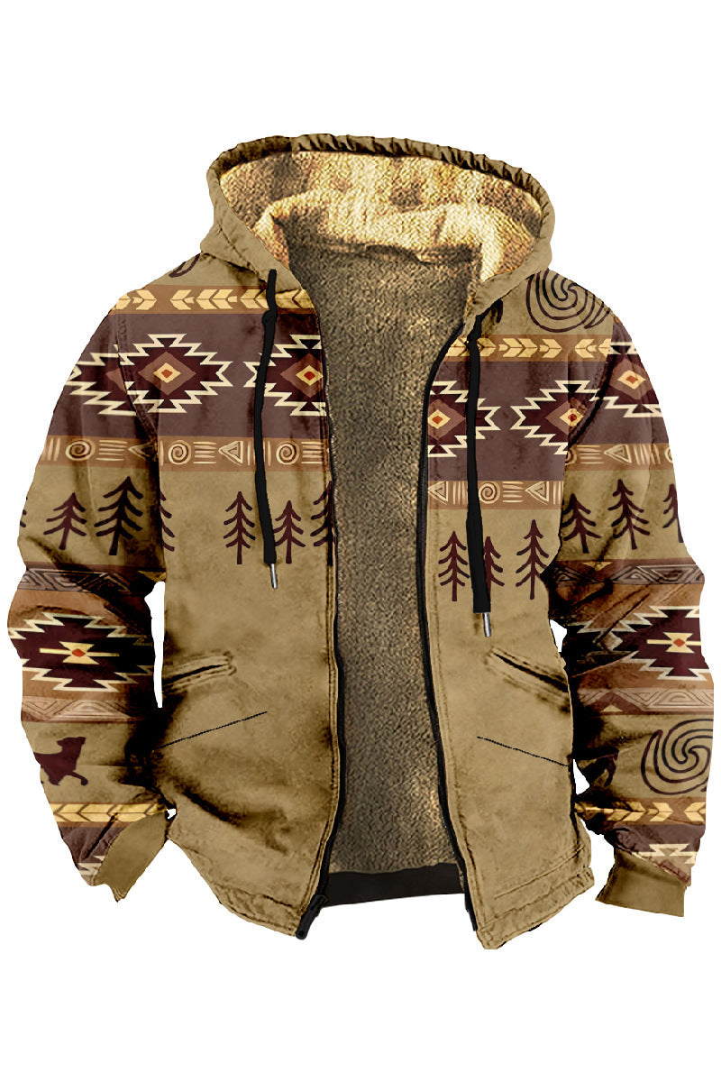 ✨👔【Plačilo ob dostavi】【S-4XL】Jesensko/zimska moška debela žametna jakna s toplo volneno kapo