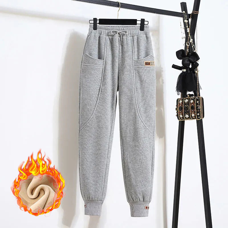 🔥⛄【M-4XL】Nowe, wygodne i ciepłe, damskie spodnie polarowe z czystej bawełny✅odporne na blaknięcie i zagniecenia✅