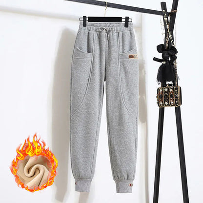 🔥⛄【M-4XL】Nowe, wygodne i ciepłe, damskie spodnie polarowe z czystej bawełny✅odporne na blaknięcie i zagniecenia✅