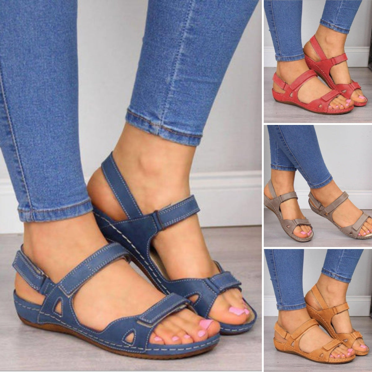 ✨ 50% de descuento🔥【35-43】Sandalias de cuero suaves y cómodas para mujer ✅️Pago contra entrega