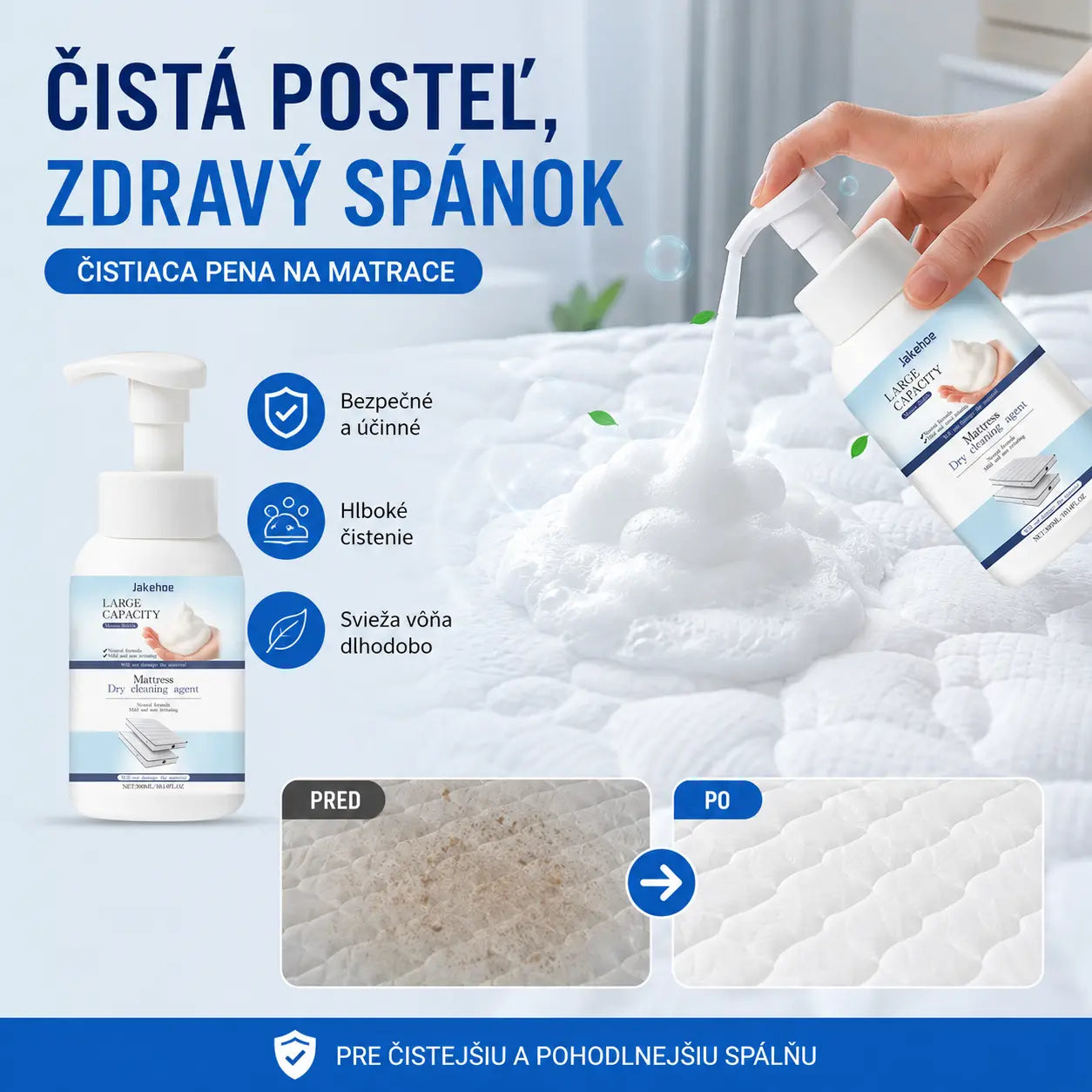 🎉Najpredávanejší tovar - zľava 50%🎉 Výkonný odstraňovač škvŕn z matracov