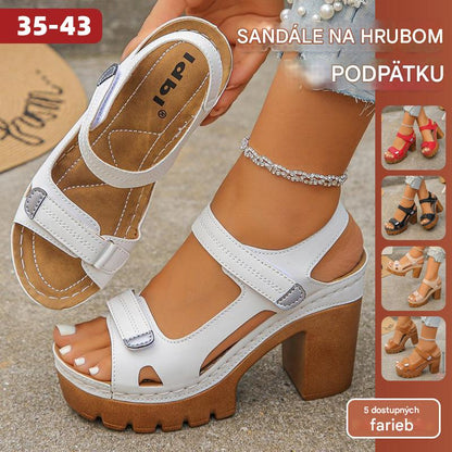 ✨👠【Veľkosti 35-43】🔥 🎉 Sandále na platforme s hrubými podpätkami — zdôrazňujú výšku, sú stabilnejšie, štýlovejšie
