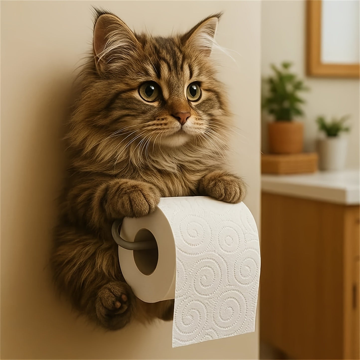 🐱【Nowa oferta produktów】Uchwyt na papier toaletowy z uroczym wzorem kota
