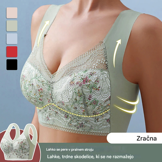 🎁✨【Plačilo ob dostavi】【Komplet 3 kosov】💕🎁 Brezšivni modrček iz ledene svile, plus velikosti, zračen, nastavljiv【40 kg–100 kg】