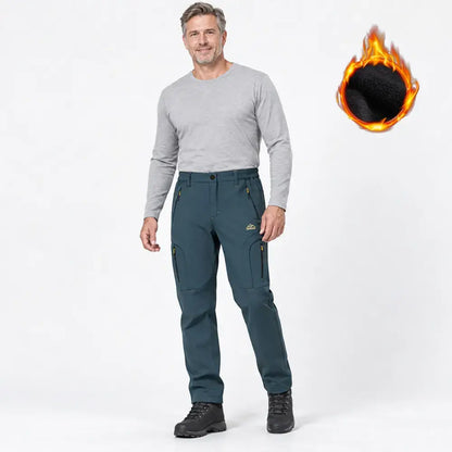 🔥⛄【M-6XL】Pánske zimné outdoorové nohavice s flísovou podšívkou – teplé a vetruodolné