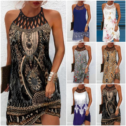 💞【S~3XL】Sukienka bez rękawów modna