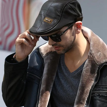 🔥🧢2025 męski beret retro ze skóry premium, super łatwy w użyciu, bardzo praktyczny
