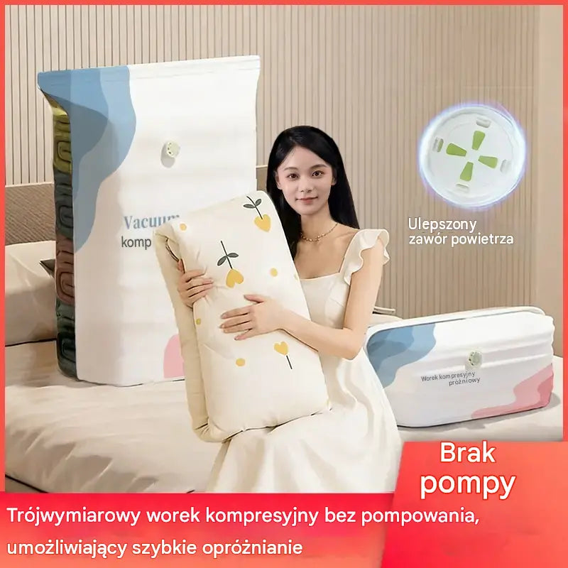 🧳 5 artykułów za jedyne 119 zł💨 Duże, kompresowalne worki próżniowe: Nie wymagają pompki, są szczelne, idealne do oszczędzania miejsca w walizce i domu ✈️