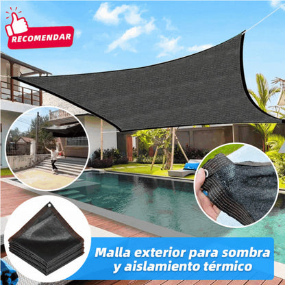 🏆【🔥Oferta imperdible】☀️⛱️【2*5m】Malla exterior para sombra y aislamiento térmico