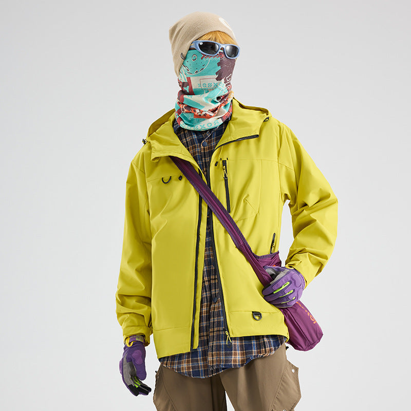 🔥【Jesienny nowy styl】【S-3XL】🍁Wodoodporna sportowa kurtka z kapturem, unisexowa odzież górska