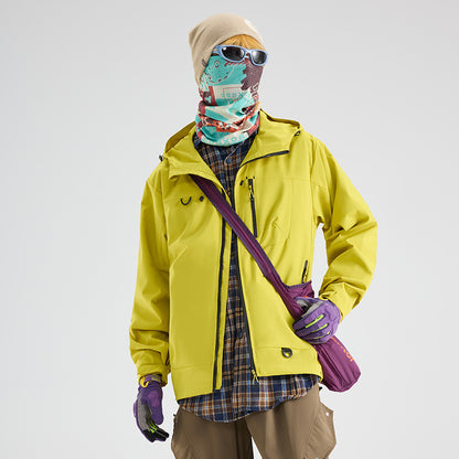 🔥【Jesienny nowy styl】【S-3XL】🍁Wodoodporna sportowa kurtka z kapturem, unisexowa odzież górska