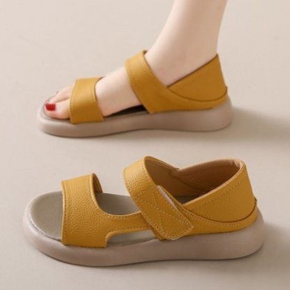 【35-43】🥰💛Nowości letnie👟[S-5XL] 2025 modne letnie damskie proste płaskie sandały casualowe,🧡wygodne i przewiewne,💛modne