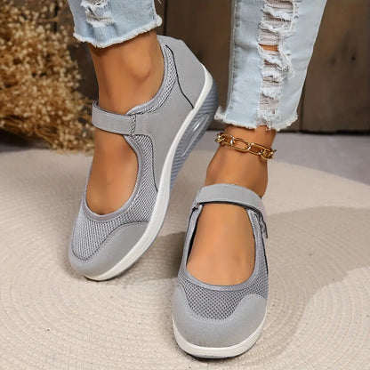 🔥✨【50% zľava 🔥】【35-43】Dámske pohodlné tenisky so sieťovinou a hrubou podrážkou