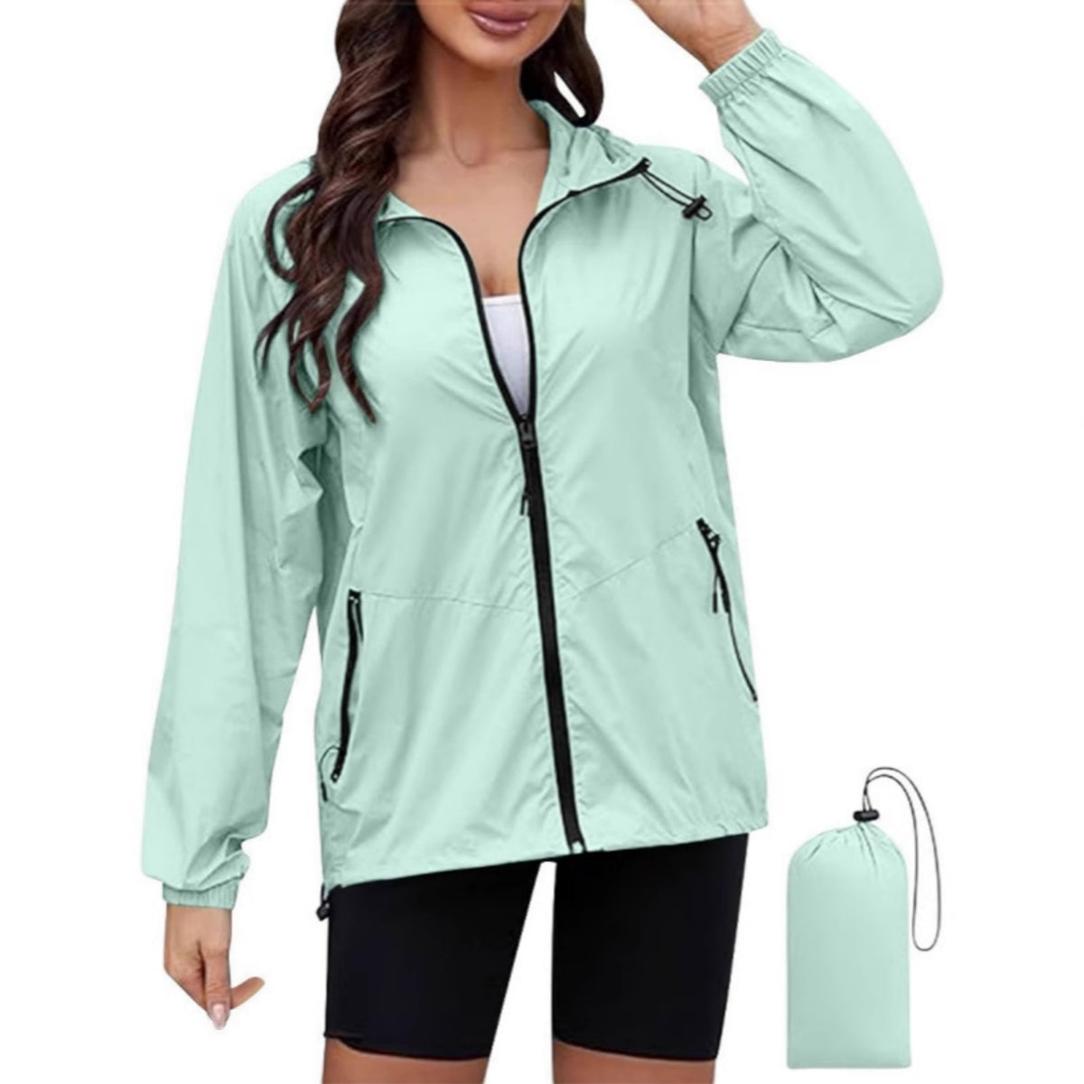 🔥✨【Jesienna nowość🎉】【S-2XL】2025 Nowa damska cienka wodoodporna i wiatroszczelna kurtka