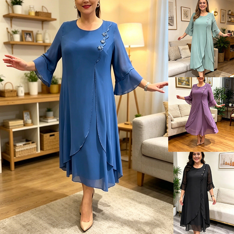 【S-5XL】❤️2026 Nuevos vestidos de gasa de alta calidad