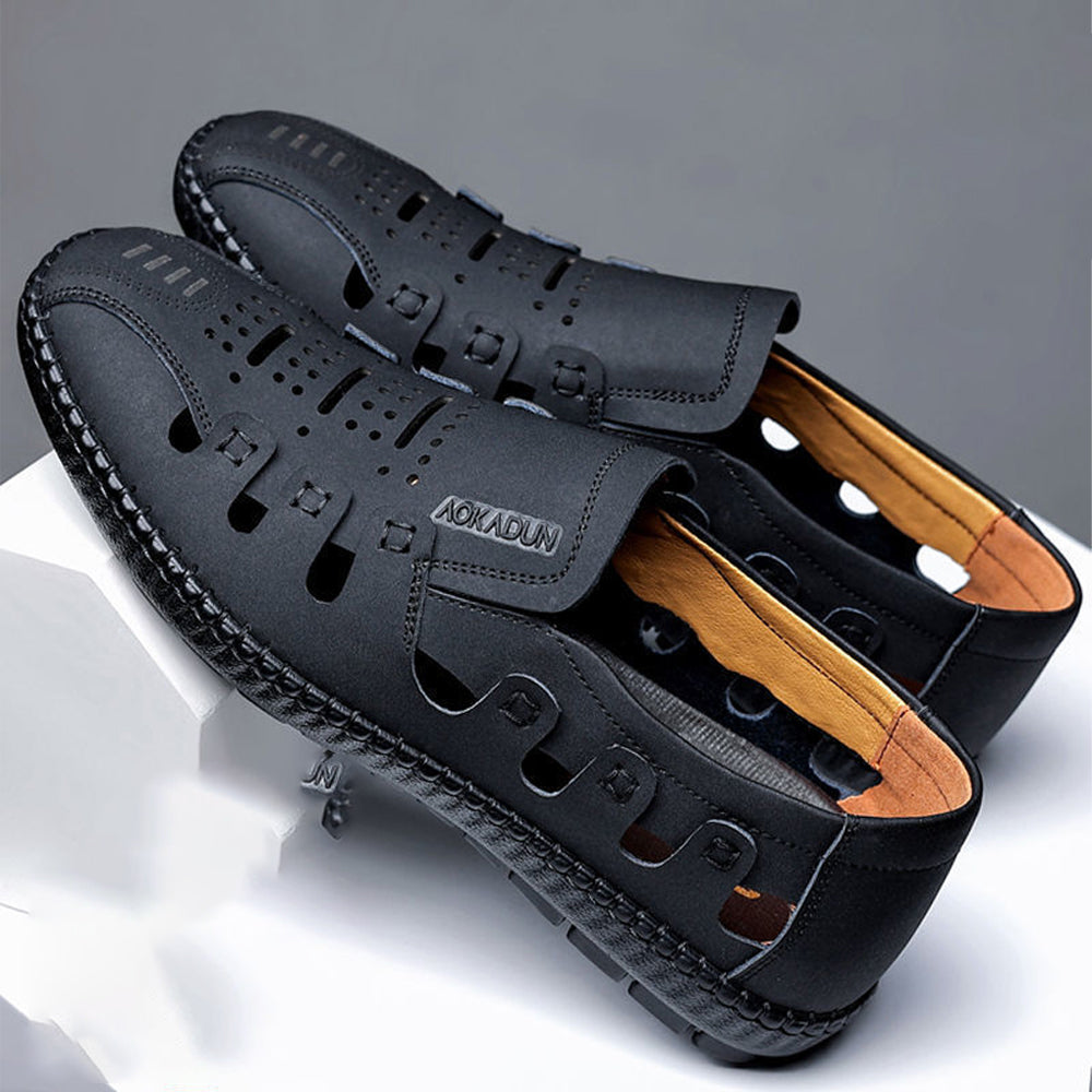 【39-44】 Oryginalne buty codzienne ze skóry bydlęcej-3932414