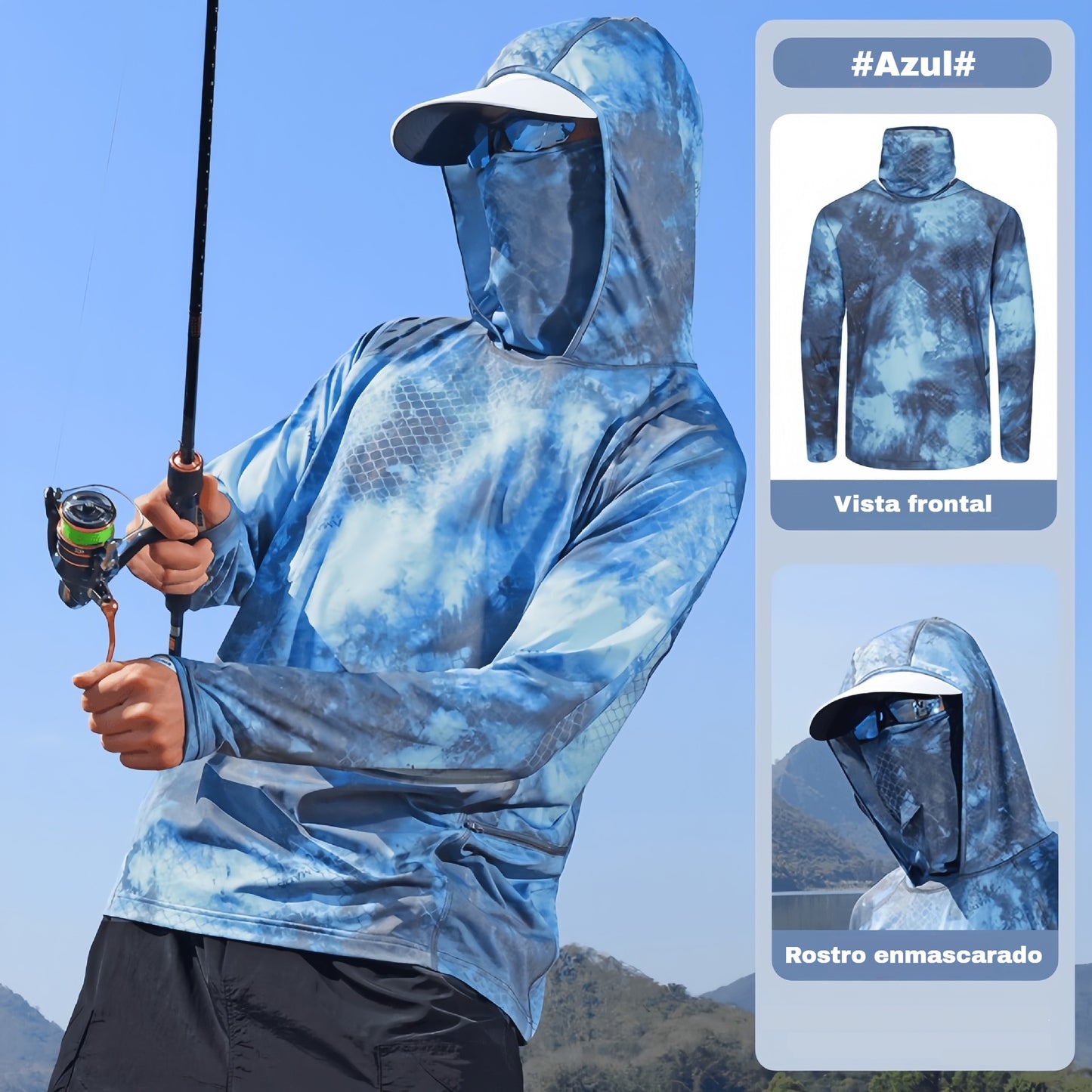 🔥【M-5XL】Ropa transpirable de protección solar para hombre, adecuada para deportes al aire libre y pesca. ✅️Pago contra entrega