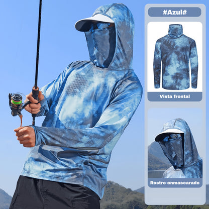 🔥【M-5XL】Ropa transpirable de protección solar para hombre, adecuada para deportes al aire libre y pesca. ✅️Pago contra entrega