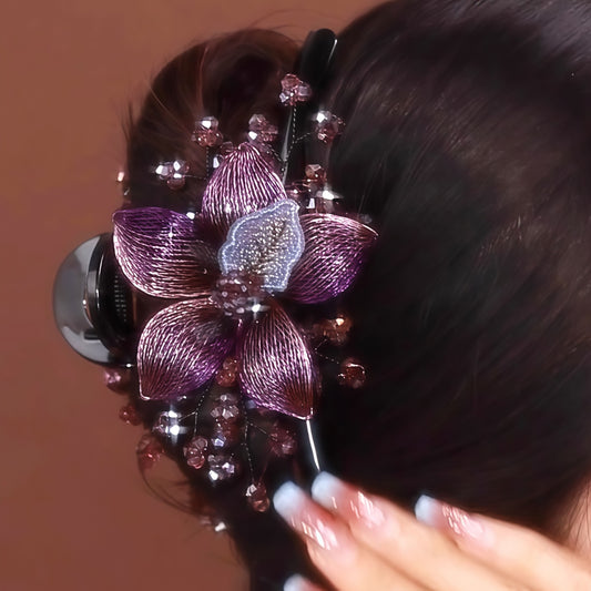 🌸Elegantna i sofisticirana retro ručno izrađena ukosnica za kosu s cvijećem za žene, prikladna za zabave, svakodnevno nošenje, fotografiranje i vjenčanja.