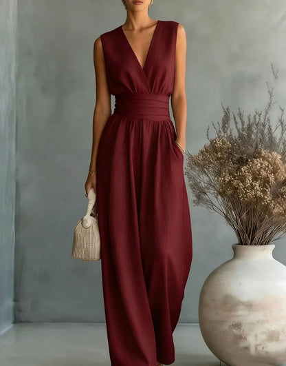 🌿【S-5XL】Mono elegante de tejido natural – realza la cintura y disimula imperfecciones.