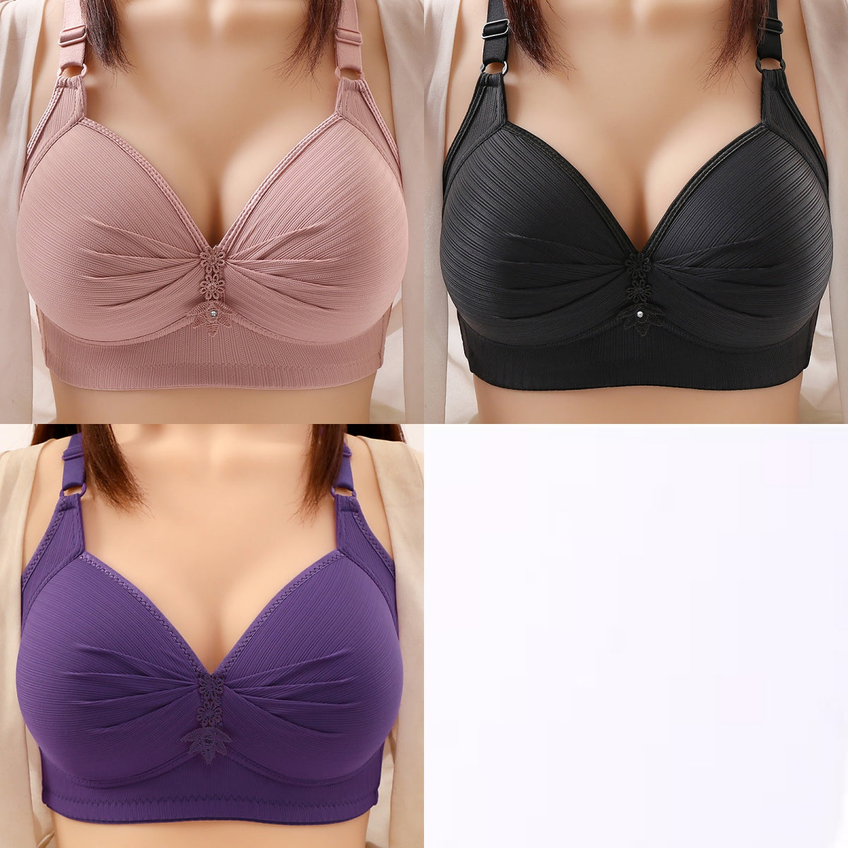 🔥【Producto más vendido✨】【49% de descuento】🥰 Sujetador cómodo con cierre frontal en tallas grandes