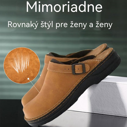 😎👞【38-48】 Vysoko kvalitné pánske kožené šľapky, pohodlné a voľné ✅️Platba pri doručení
