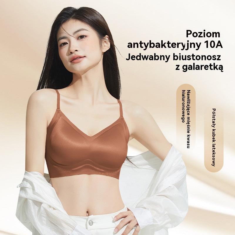 🥰Płatność przy odbiorze🔥【2 sztuki】【40-100 kg】Bezszwowy biustonosz jedwabny, miękkie wsparcie, wygodne dopasowanie