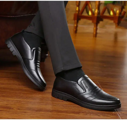 【39-44】Zapatos de vestir para hombre, confeccionados en piel auténtica y con una suela suave y cómoda; ideales para diversas ocasiones.