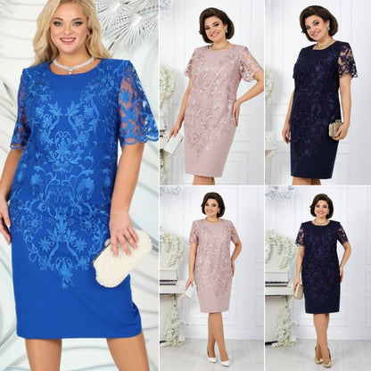 [🏆Najlepiej sprzedający się produkt]😍[S-3XL] 2025 nowa koronkowa sukienka, klasyczny krój, elegancka i prosta-3916596