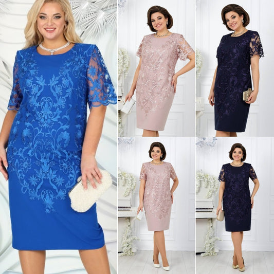 [🏆Najlepiej sprzedający się produkt]😍[S-3XL] 2025 nowa koronkowa sukienka, klasyczny krój, elegancka i prosta-3916596