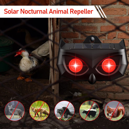 🔥🔥Ogród rybny Pole ryżowe Solarny odstraszacz ptaków Dźwięk i światło Alarm