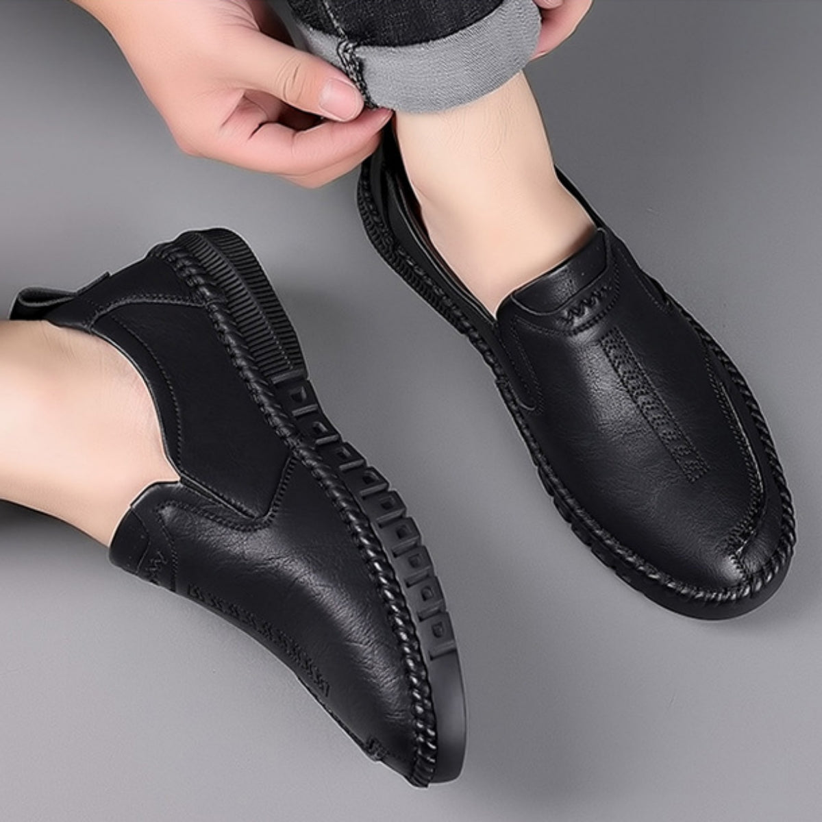 🔥😎【✨50% zniżki】【Rozmiary 39-44】Męskie skórzane buty, miękka podeszwa, antypoślizgowe i oddychające