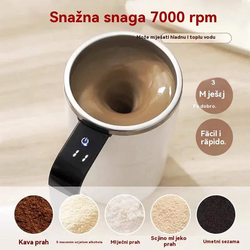 💖【Posebna ponuda】💖☕Potpuno automatski set električnih šalica za kavu s automatskom magnetskom miješalicom