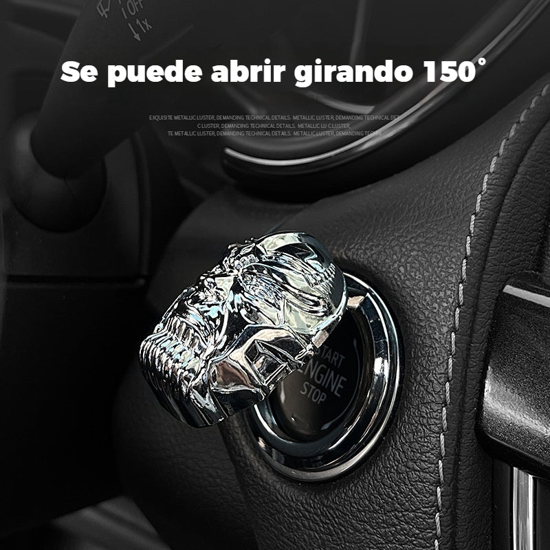 🚗【Compra 1 y llévate 1 gratis】🚗Cubierta de arranque con un botón con decoración de lobo de metal, accesorios para el interior del automóvil.Haz que el coche luzca sofisticado y de alta gama.