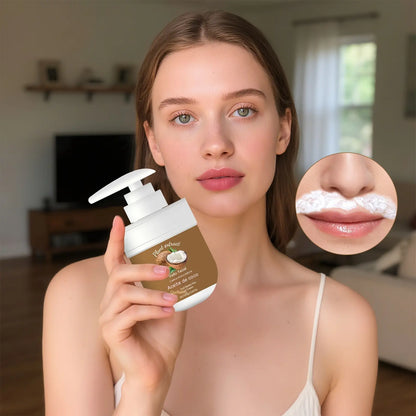 🔥🌷【Oferta especial✨】Crema depilatoria facial y labial con aceite de coco: suave y no irritante