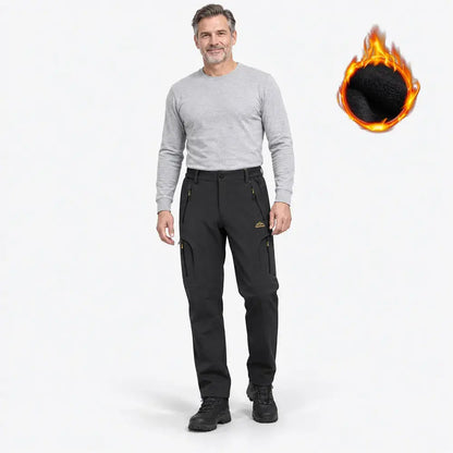 🔥⛄【M-6XL】Pánske zimné outdoorové nohavice s flísovou podšívkou – teplé a vetruodolné